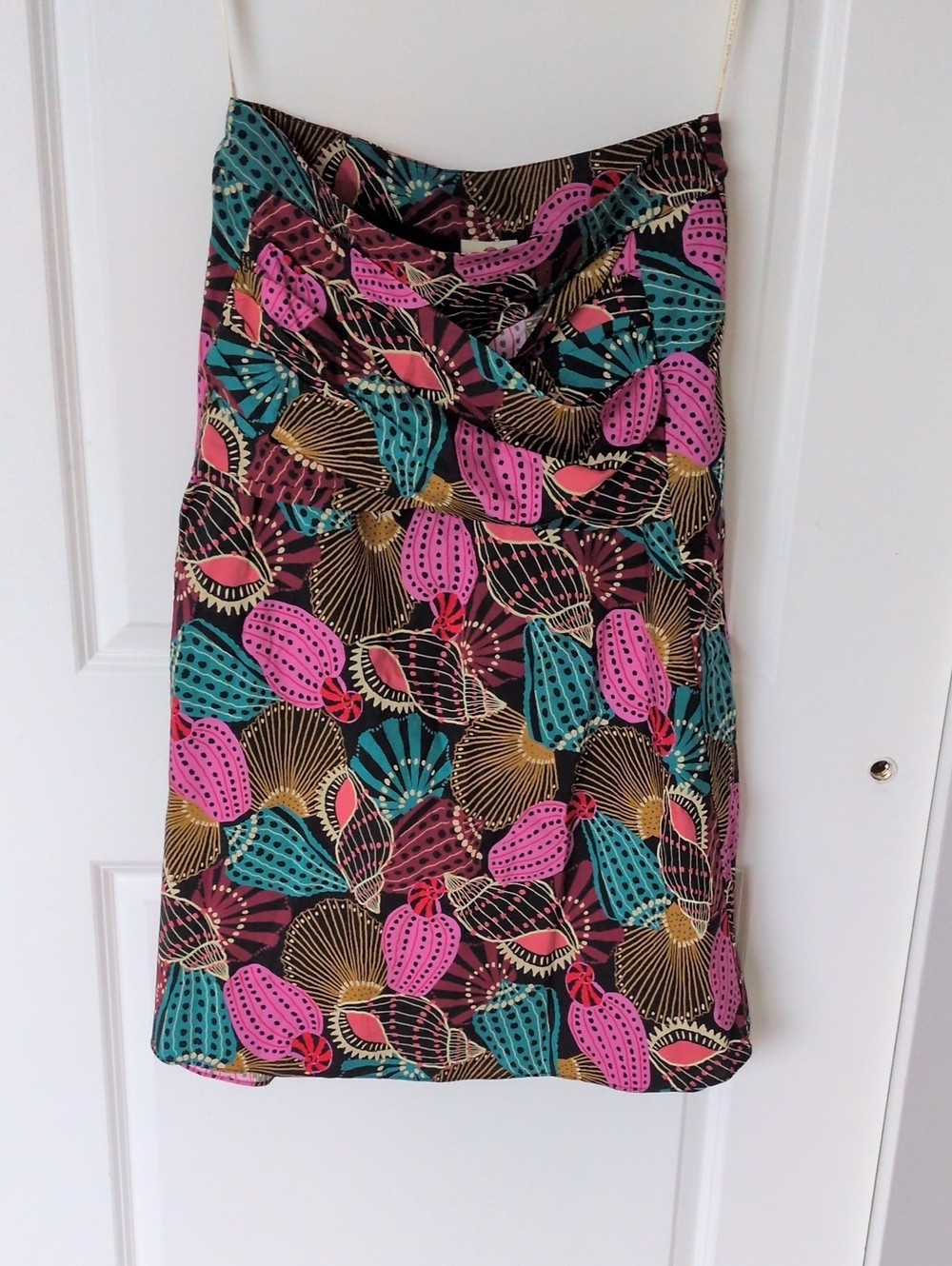 FARM Rio Shell Mix Midi Skirt Multi L - Picture 2 of 7